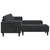 Sofa Set 3 pcs Black Velvet
