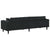 Velvet Sofa with Cushion Black 208 cm Velvet