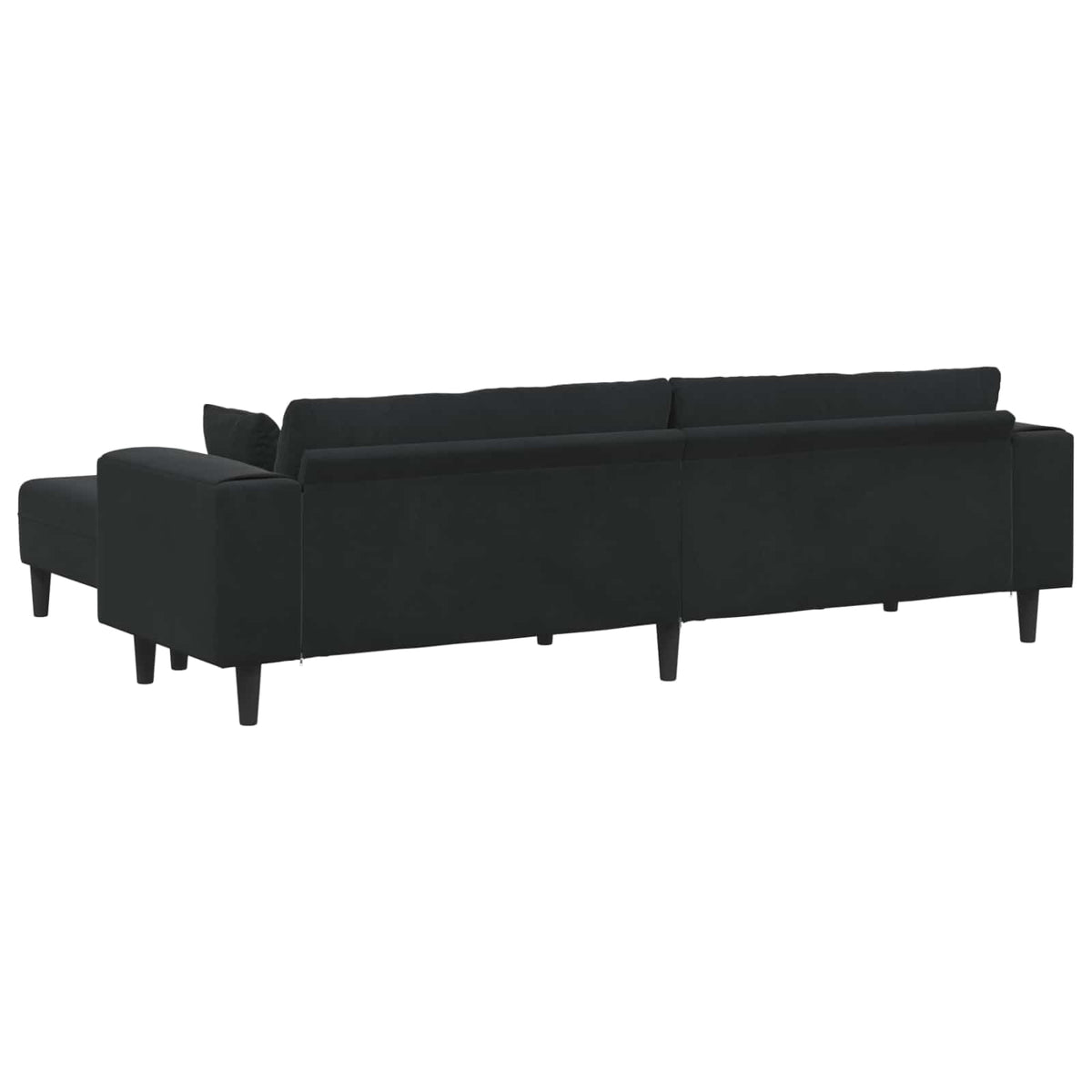 Sofa with Cushion 3 pcs Black Velvet