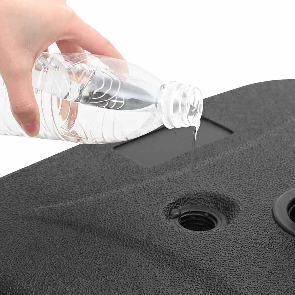 Parasol Base Black 45 x 45 x 29,5 cm High-density polyethylene