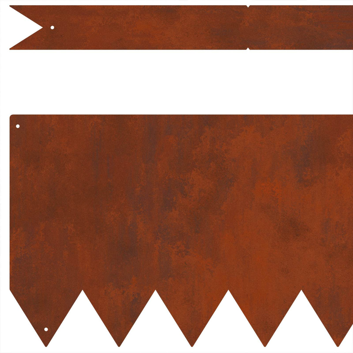 Lawn Edging 50 pcs Brown 100 x 0.05 x 20 cm Weathering Steel