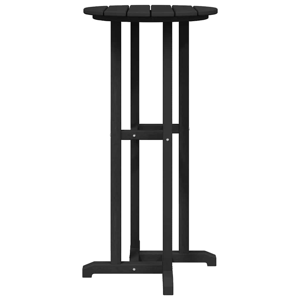 Garden Bar Set 3 pcs Black HDPE