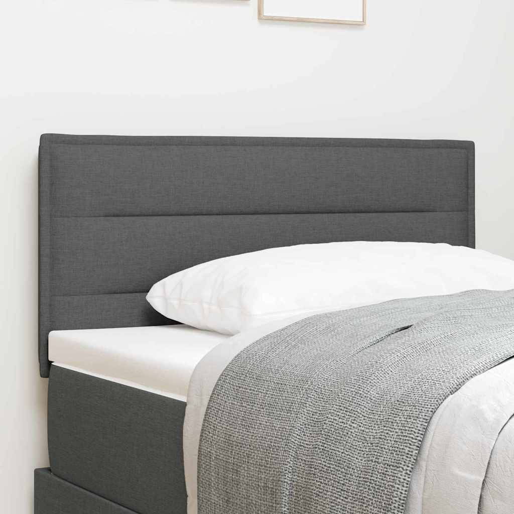 Headboard Dark Grey 100 cm Fabric