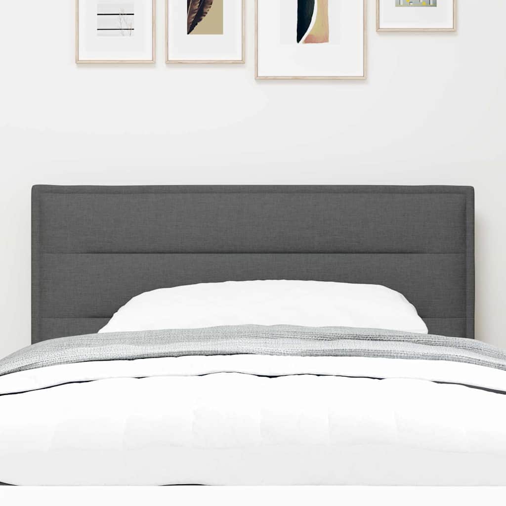 Headboard Dark Grey 100 cm Fabric