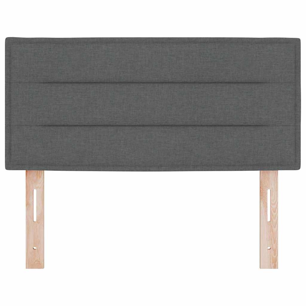 Headboard Dark Grey 100 cm Fabric