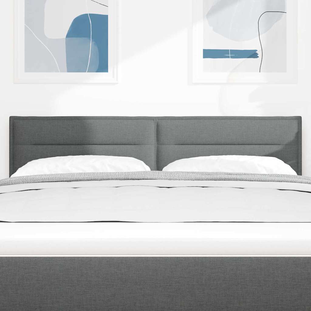 Headboard Dark Grey 160 cm Fabric