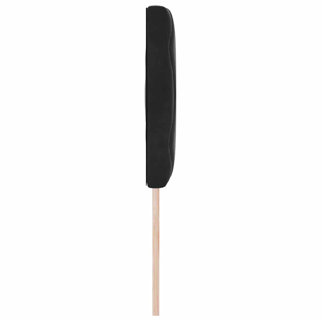 Headboard Black 144 cm Velvet