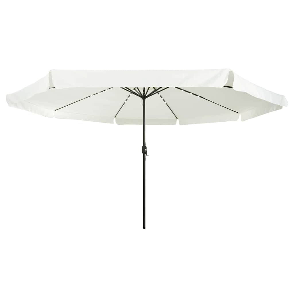 Garden Parasol Sand and Anthracite 395 x 395 x 245 cm Polyester