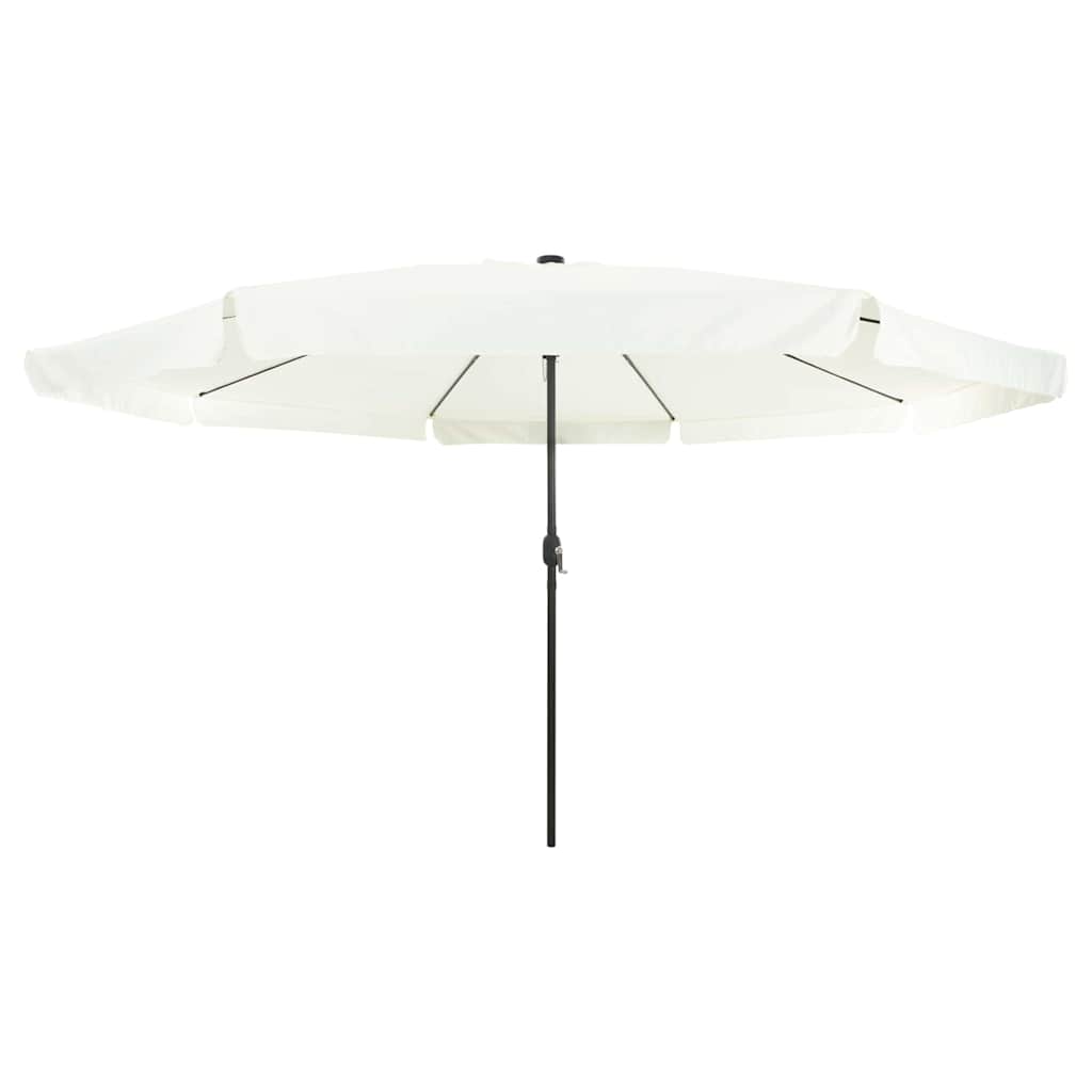 Garden Parasol Sand and Anthracite 395 x 395 x 245 cm Polyester