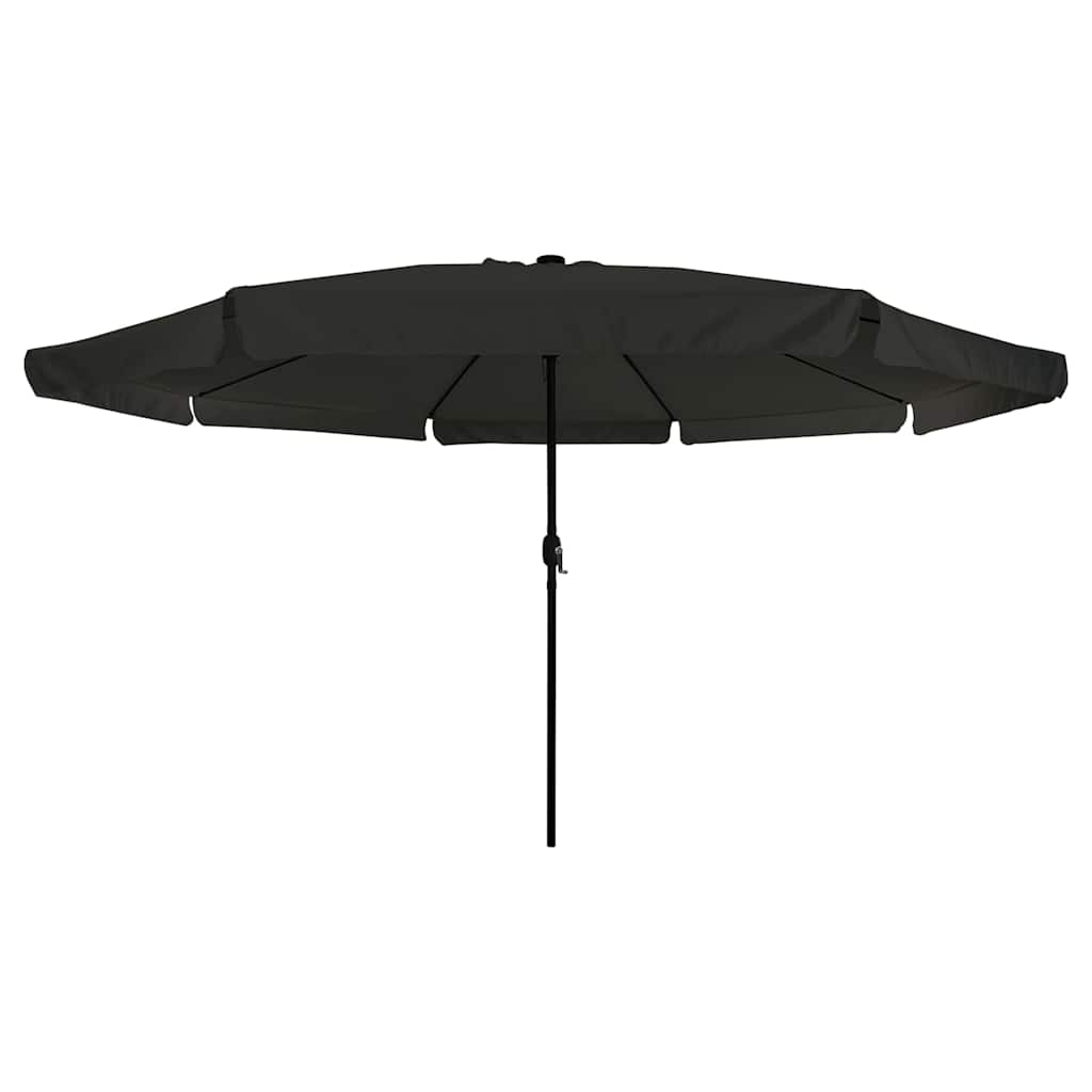 Garden Parasol Black 395 x 395 x 245 cm Polyester