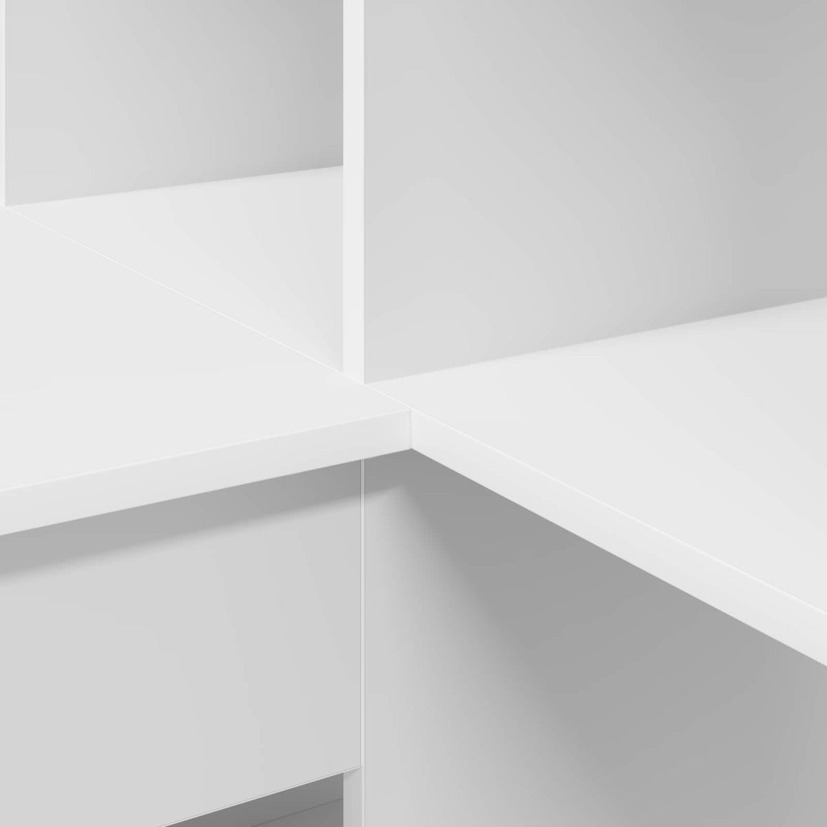 Corner Desk White 101,5 x 149,5 x 149,5 cm Engineered Wood