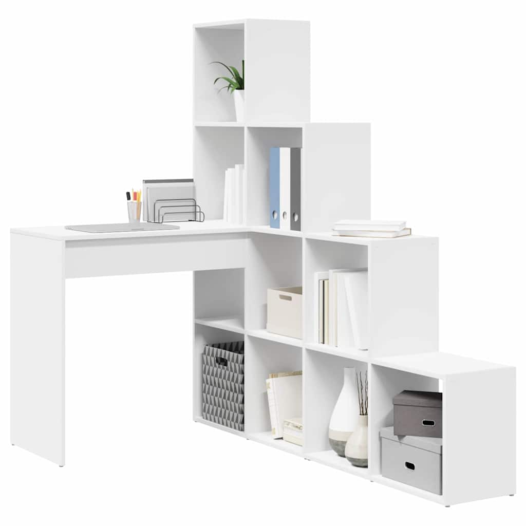 Corner Desk White 101,5 x 149,5 x 149,5 cm Engineered Wood