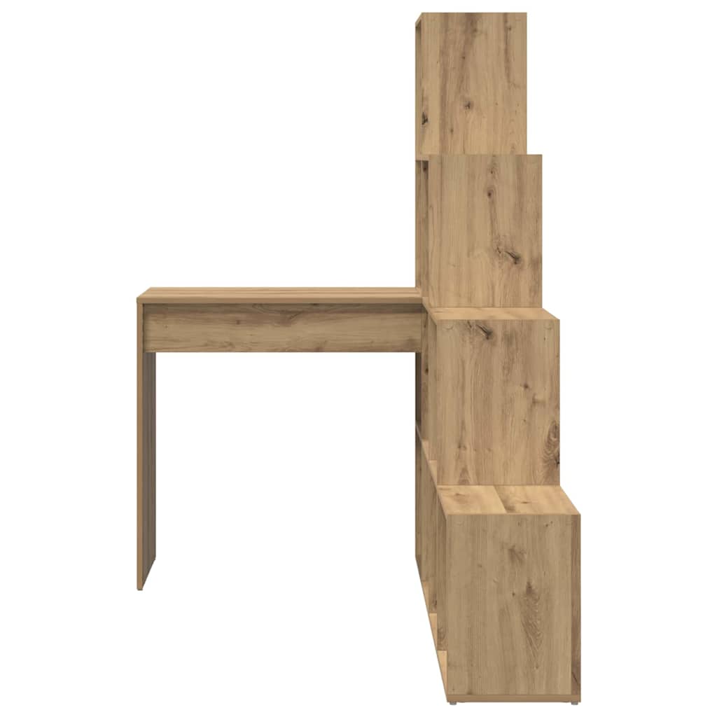 Corner Desk with Shelf Artisan Oak 101,5 x 149,5 x 149,5 cm