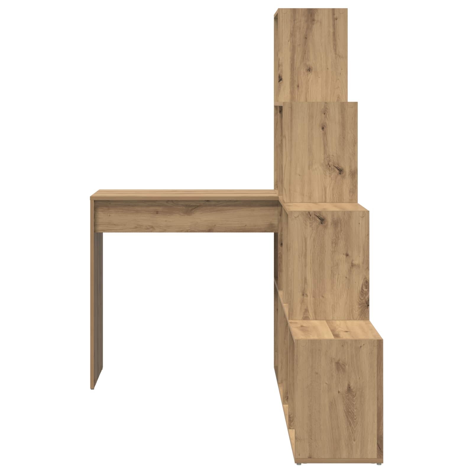 Corner Desk with Shelf Artisan Oak 101,5 x 149,5 x 149,5 cm