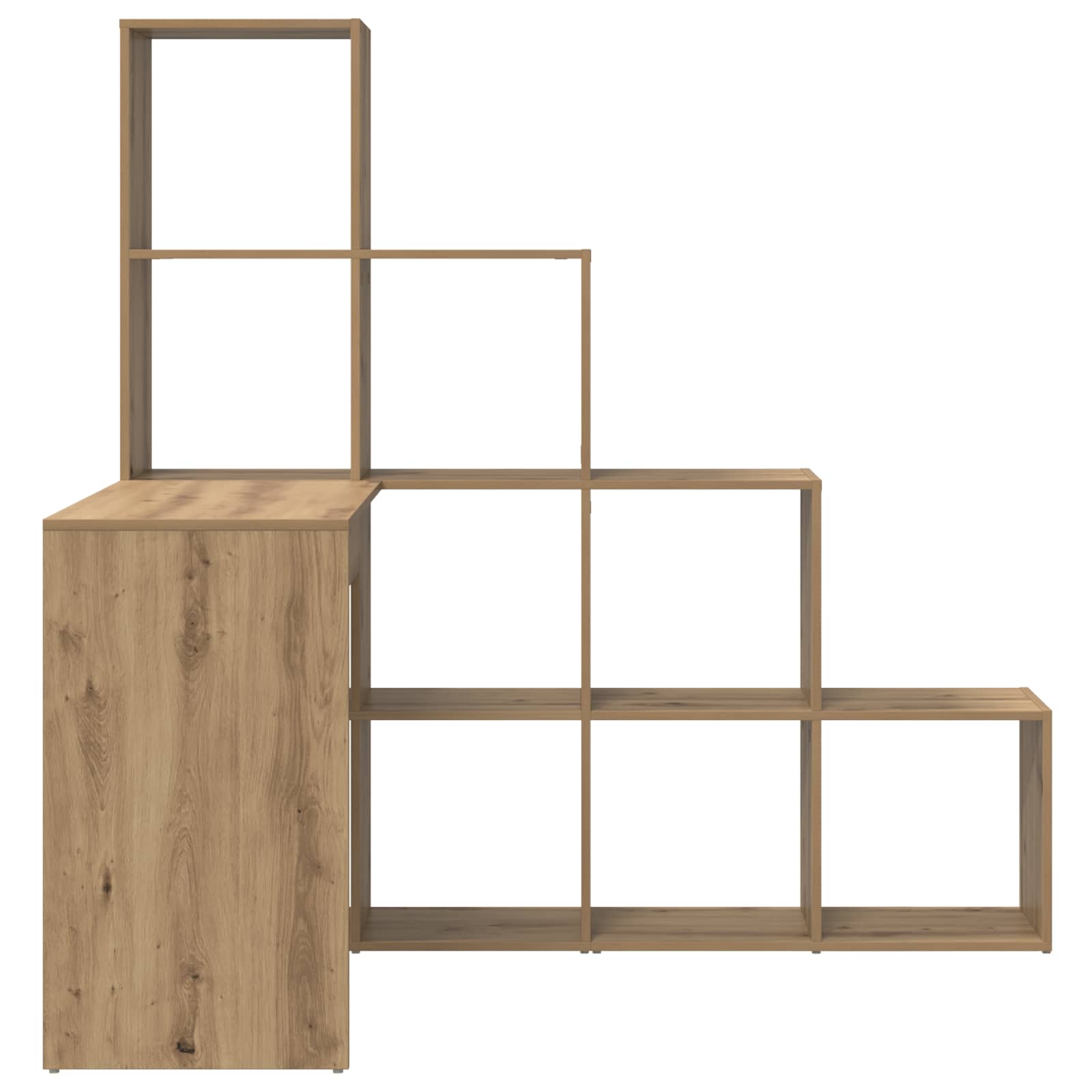 Corner Desk with Shelf Artisan Oak 101,5 x 149,5 x 149,5 cm