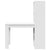 Desk with Shelf White 122 x 67 x 145 cm Engineered Wood