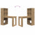 Desk with Shelf Artisan oak 122 x 67 x 145 cm Engineered Wood