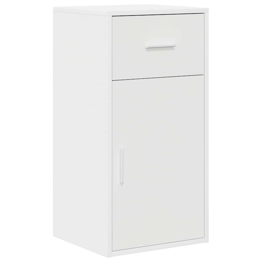 Corner Desk with Drawer White 102 x 50 x 75 cm Engineered wood