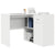 Corner Desk with Drawer White 102 x 50 x 75 cm Engineered wood