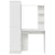 Desk with Storage with Shelf 2 pcs White 78.5 x 37 x 154.5 cm