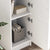 Desk with Storage 2 pcs White 102 x 50 x 124 cm Engineered wood