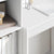 Desk with Storage with Drawer 2 pcs White 45.5 x 34 x 127 cm