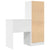 Desk with Storage with Drawer 2 pcs White 45.5 x 34 x 127 cm