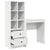 Desk with Storage 2 pcs White 70 x 40 x 76 cm Engineered wood