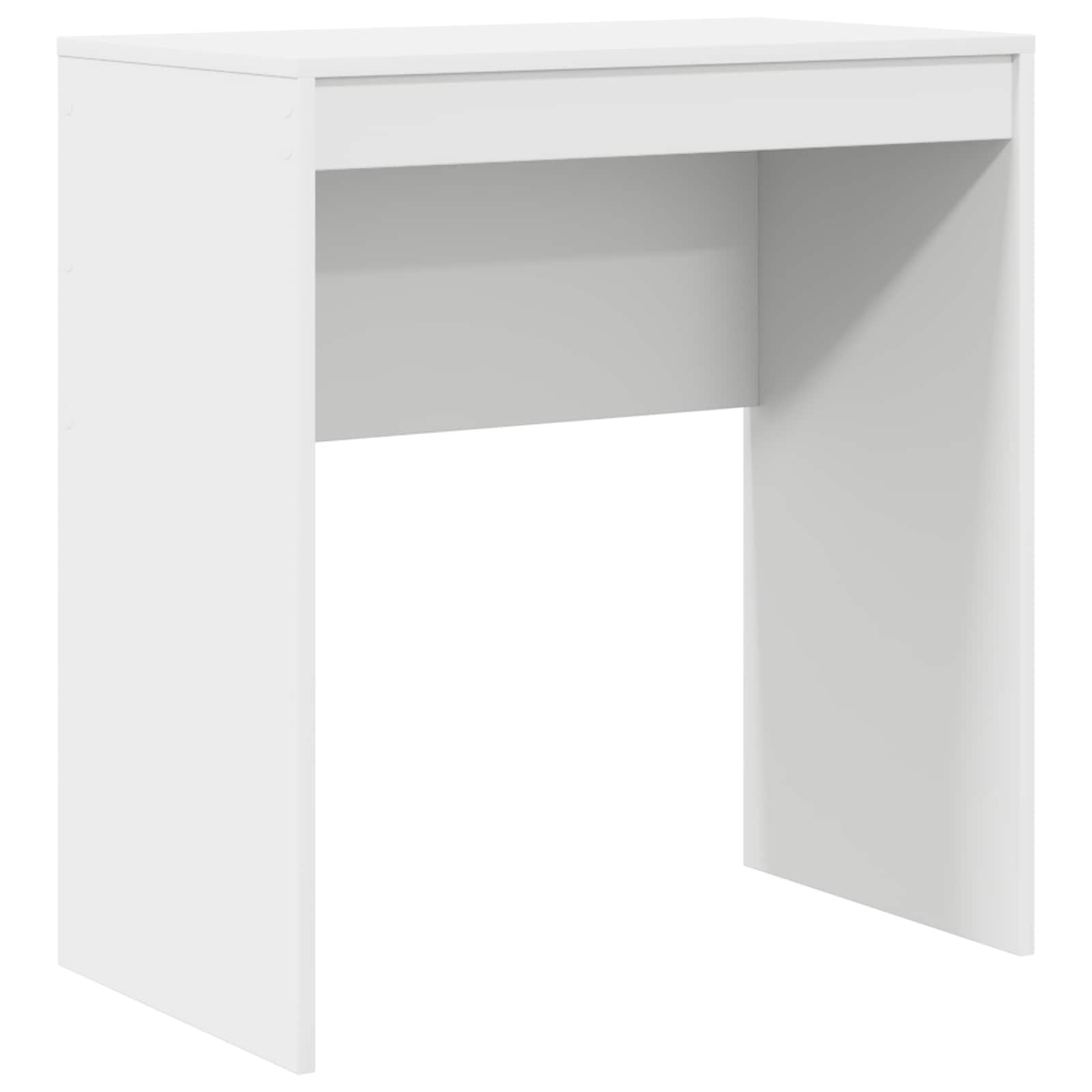 Desk with Drawer with Shelf with Storage 2 pcs White