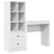 Desk with Storage 2 pcs White 80 x 40 x 76 cm Engineered wood