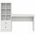 Desk with Storage 2 pcs White 100 x 40 x 76 cm Engineered wood