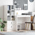 Desk with Storage 2 pcs White 80 x 50 x 76 cm Engineered wood
