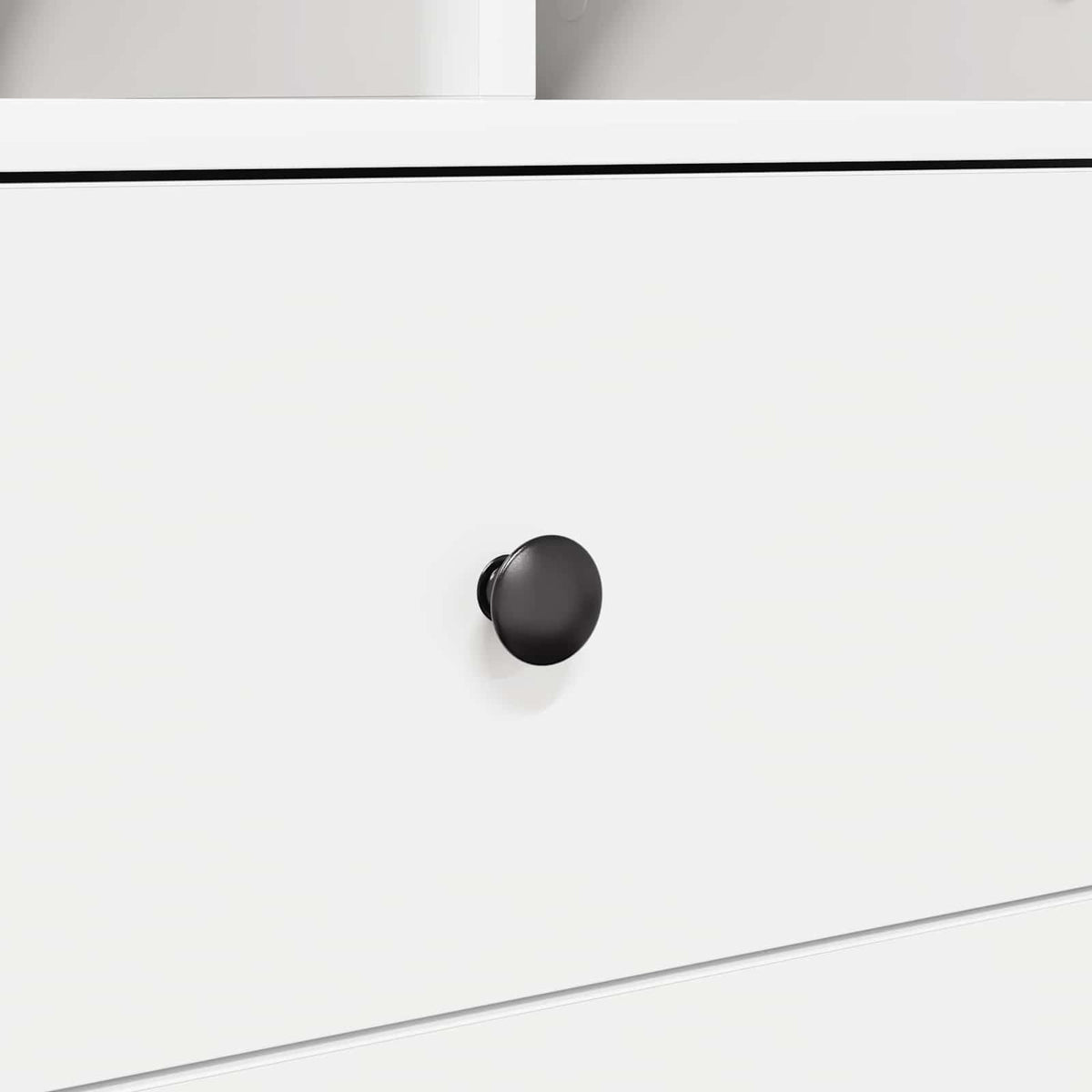 Desk with Drawer with Shelf with Storage 2 pcs White