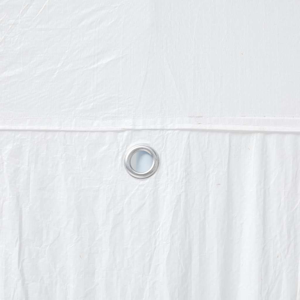 Party Tent White 400 x 400 x 266 cm Polyethylene and Steel