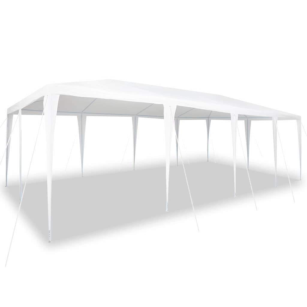 Party Tent White 800 x 400 x 266 cm Polyethylene and Steel