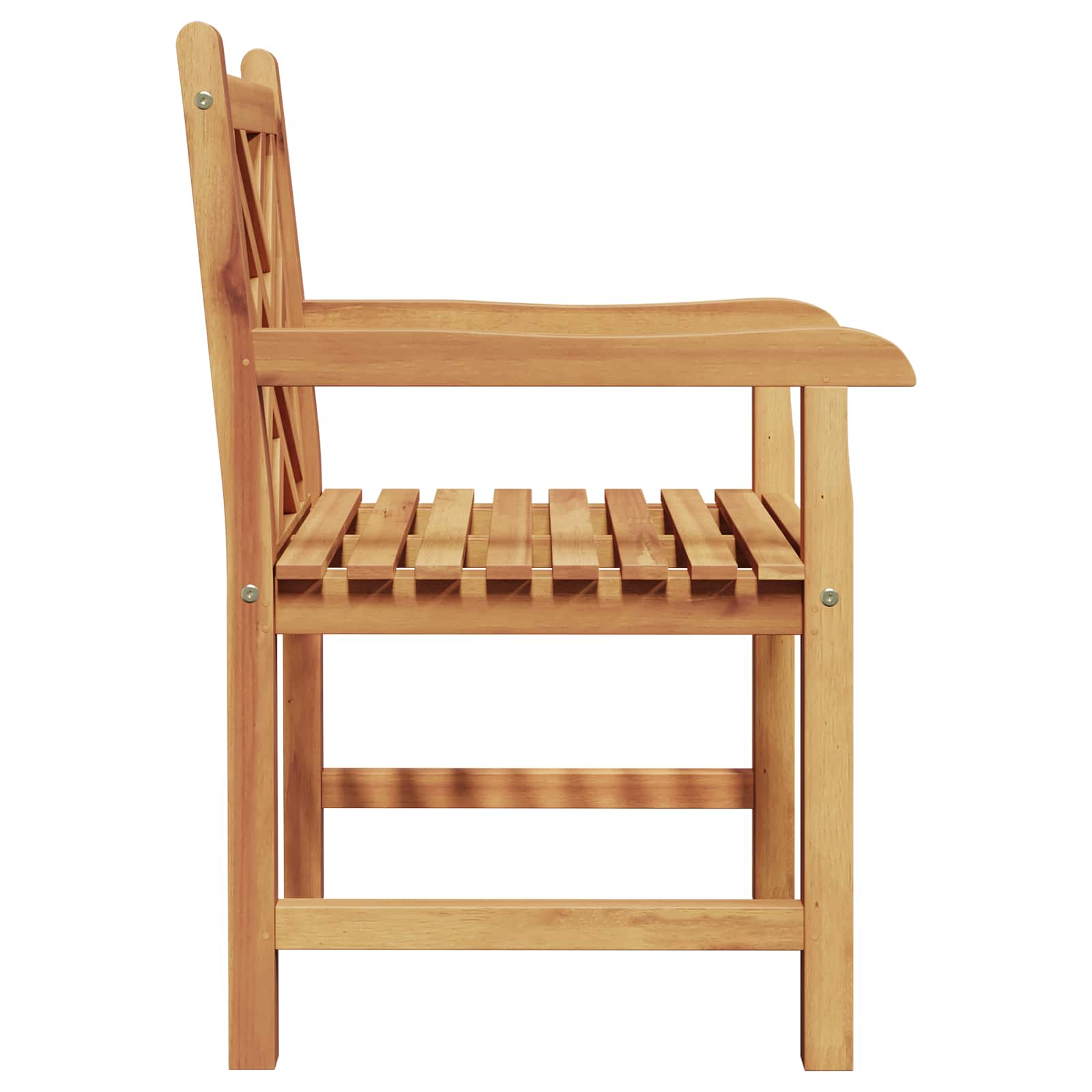 Chair 2 pcs Brown 60 x 58 x 90 cm Solid Teak Wood