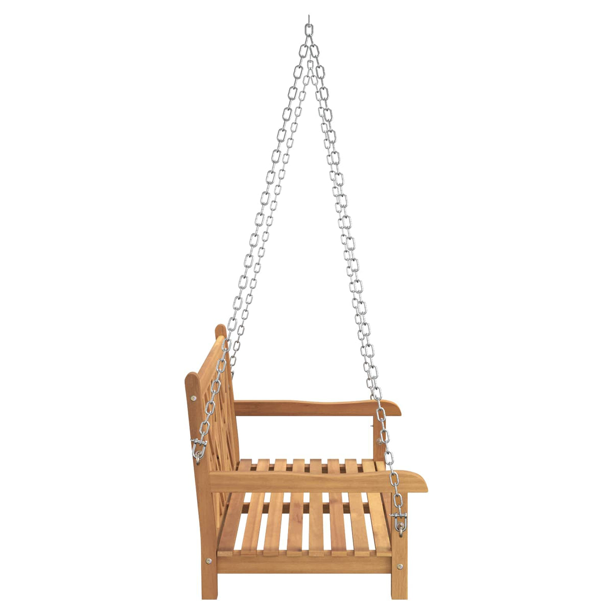 Swing Bench Brown 114 x 60 x 64 cm Solid Teak Wood