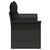 Garden Sofa with Cushion Black 141 x 62 x 69 cm Poly Rattan