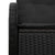 Garden Sofa with Cushion Black 121 x 62 x 69cm Poly Rattan