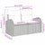 Garden Sofa with Cushion Beige 124 x 62 x 69cm Poly Rattan