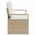 Garden Sofa with Cushion Beige 120 x 62 x 69cm Poly Rattan