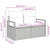 Garden Sofa with Cushion Beige 120 x 62 x 69cm Poly Rattan