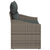 Garden Sofa with Cushion Grey 123 x 62 x 69cm Poly Rattan