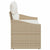 Garden Sofa with Cushion Beige 123 x 62 x 69cm Poly Rattan
