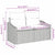 Garden Sofa with Cushion Grey 123 x 62 x 69cm Poly Rattan
