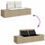 Garden Sofa with Cushion Beige 123 x 62 x 69cm Poly Rattan
