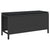 Garden Dining Set Black Poly rattan