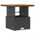 Garden Dining Set Black Poly rattan