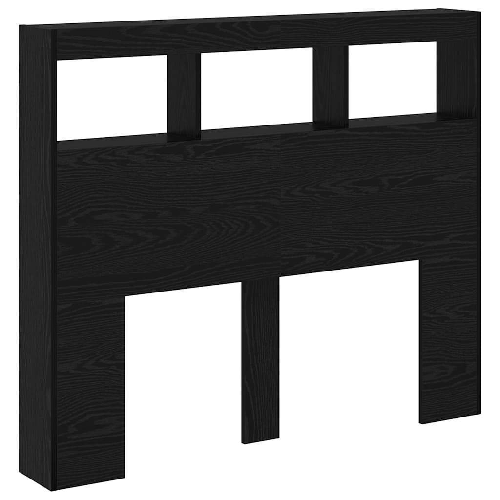 Headboard Black Oak Engineered Wood