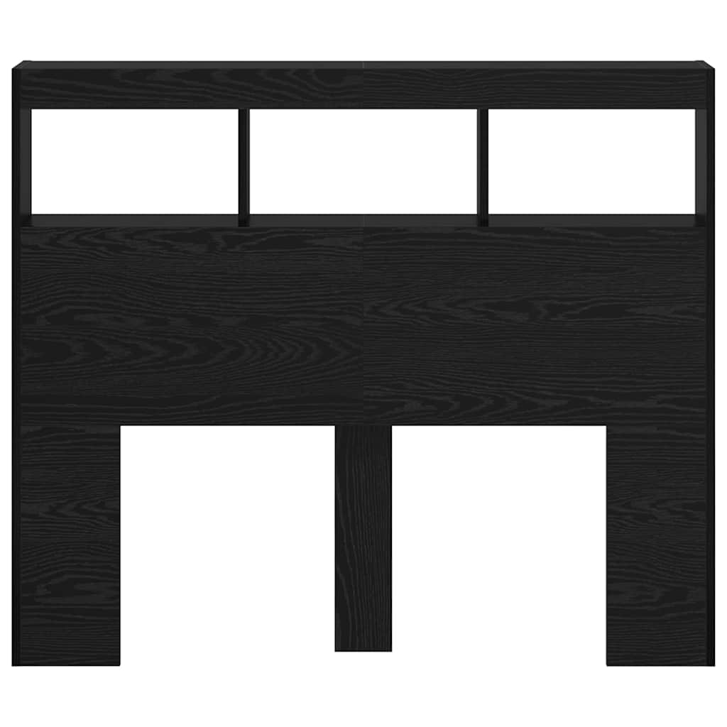 Headboard Black Oak Engineered Wood